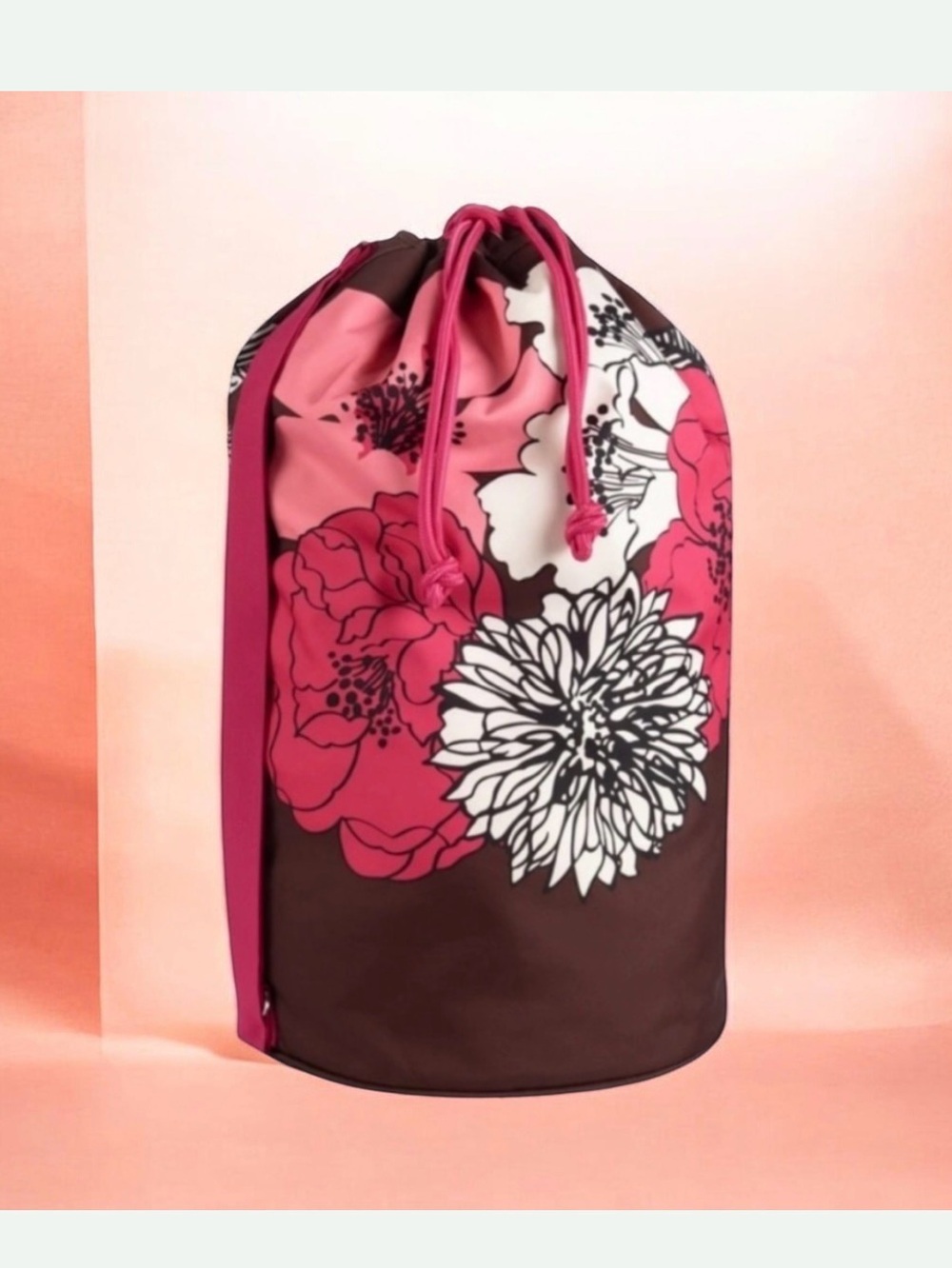 VERA BRADLEY X-Large MOCHA ROUGE Laundry duffle bag - college/campsdirty clothes